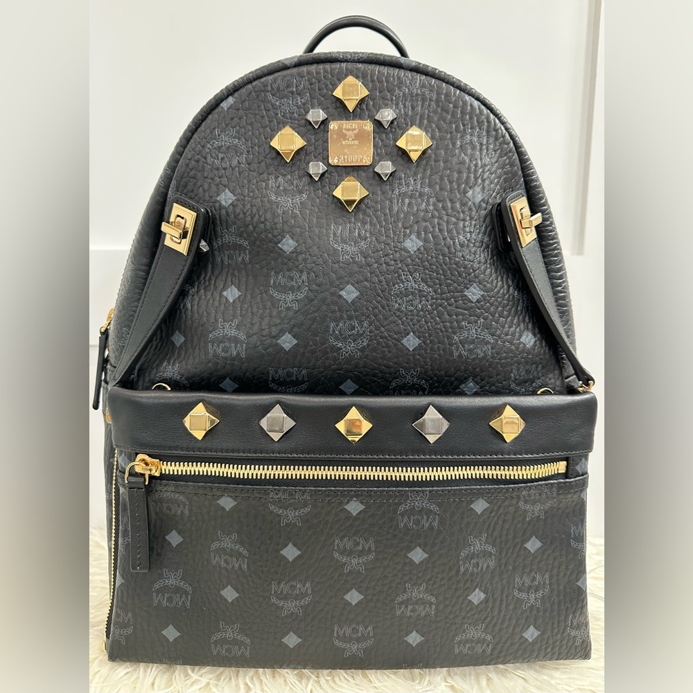 MCM Retro Dual Stark Backpack in Visetos (NEW)